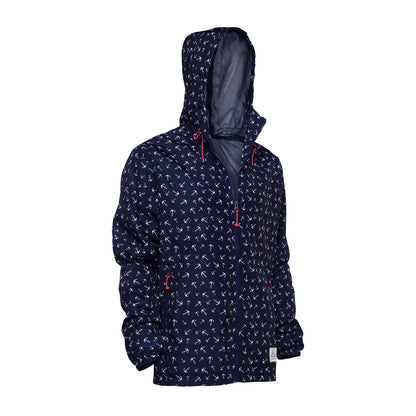 Biggdesign Anemoss Long Hooded Waterproof Lightweight Rain Jacket for