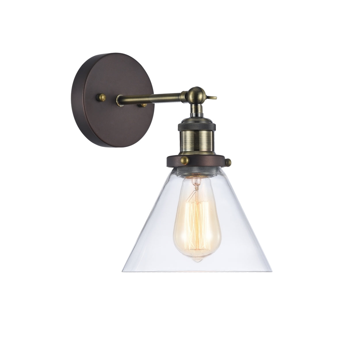 Chloe CH57053RB07-WS1 7 in. Lighting Ironclad Industrial-Style 1 Light