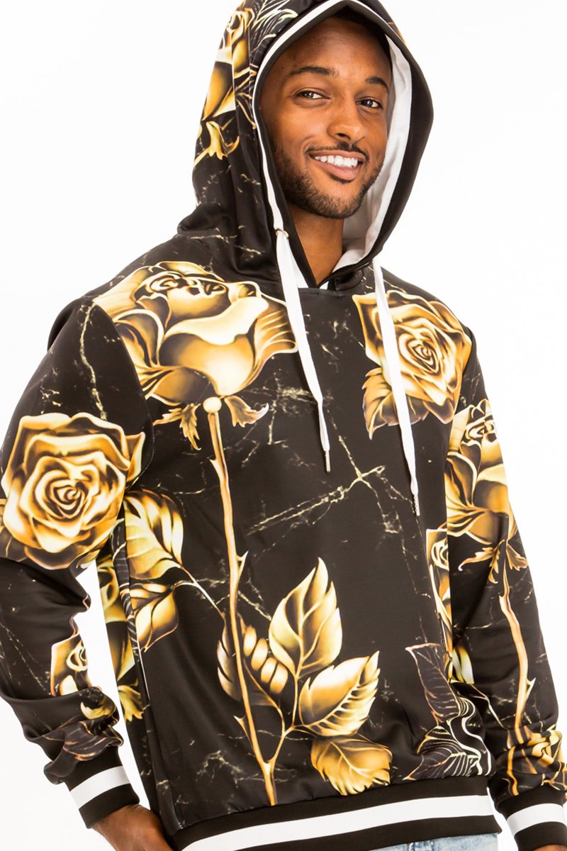 Gold Rose over Urban Black Sweat Set