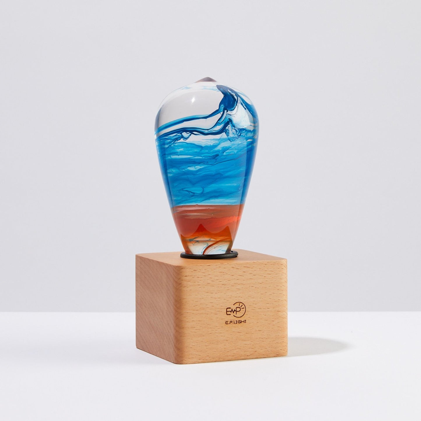 Table Lamp - Fire-Inspired LED Bulb with Various Base Options