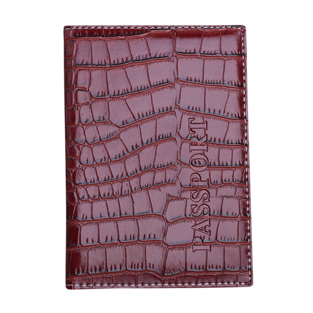 Xiniu Chic: Unisex Geometric PU Leather Passport Holder & Card Wallet