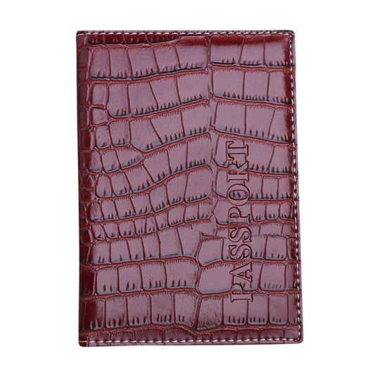 Xiniu Chic: Unisex Geometric PU Leather Passport Holder & Card Wallet