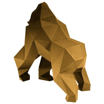 Gorilla 3D Model Table Decor - Gold Limited Edition