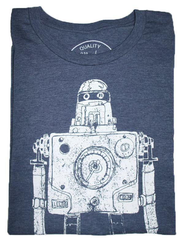 Sci-Fi Themed 'Mr. Roboto' Heather Navy Men's T-Shirt