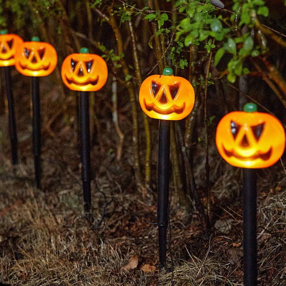 5pcs Solar Halloween Pumpkin Lights | Spooktacular Garden Decor | Halloween Party Atmosphere