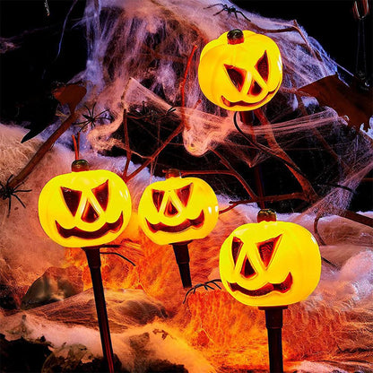 5pcs Solar Halloween Pumpkin Lights | Spooktacular Garden Decor | Halloween Party Atmosphere
