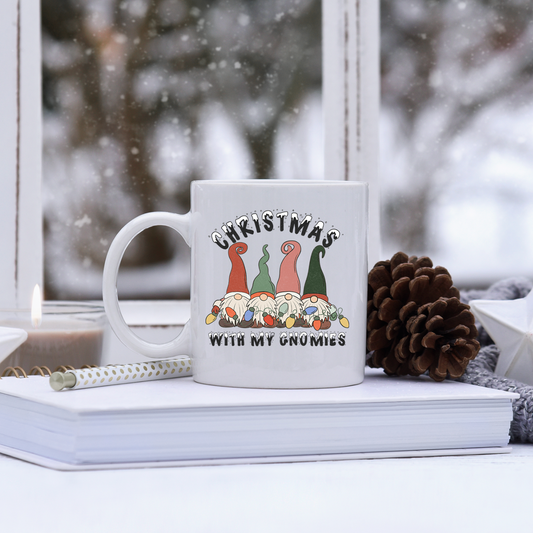 "Christmas With My Gnomies" - 15oz Ceramic Mug