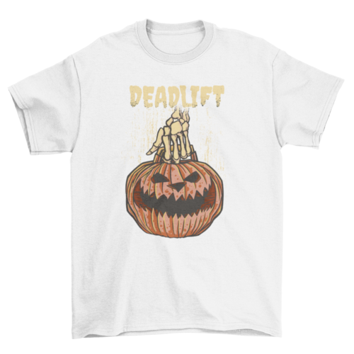 Pumpkin "Deadlift" Halloween T-Shirt