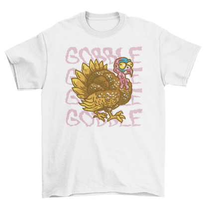 Cartoon Thanksgiving Turkey T-Shirt