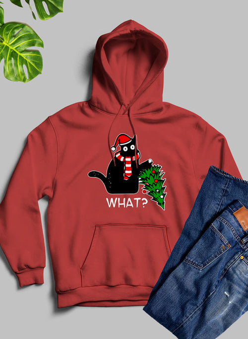 What Cat Christmas Tree Hoodie