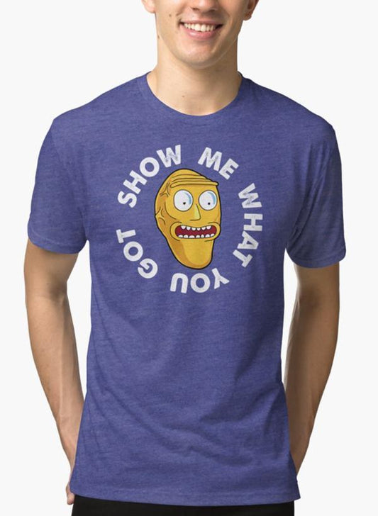 Bold Expression: 'SHOW ME WHAT YOU GOT' Vibrant Purple Tee