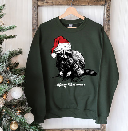 Racoon Christmas Sweatshirt