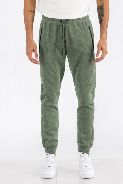 Urban Comfort Men's Heathered Cotton-Blend Sweatpants