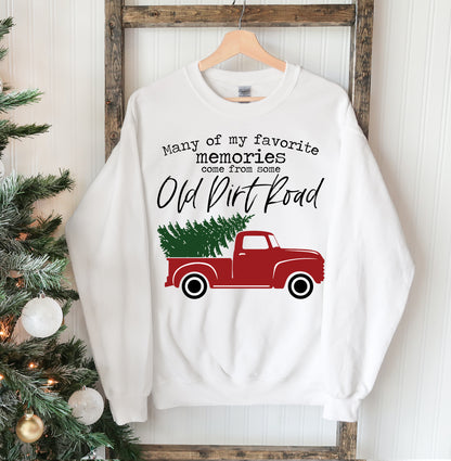 Old Dirt Road Christmas Sweatshirt
