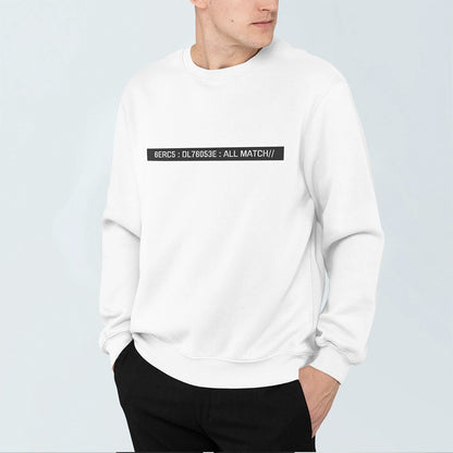 Tech Prodigy Men's Coding-Inspired Multi-Strip Sweatshirt