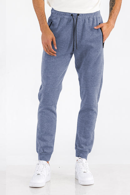 Urban Comfort Men's Heathered Cotton Sweatpants - Style and Comfort Combined