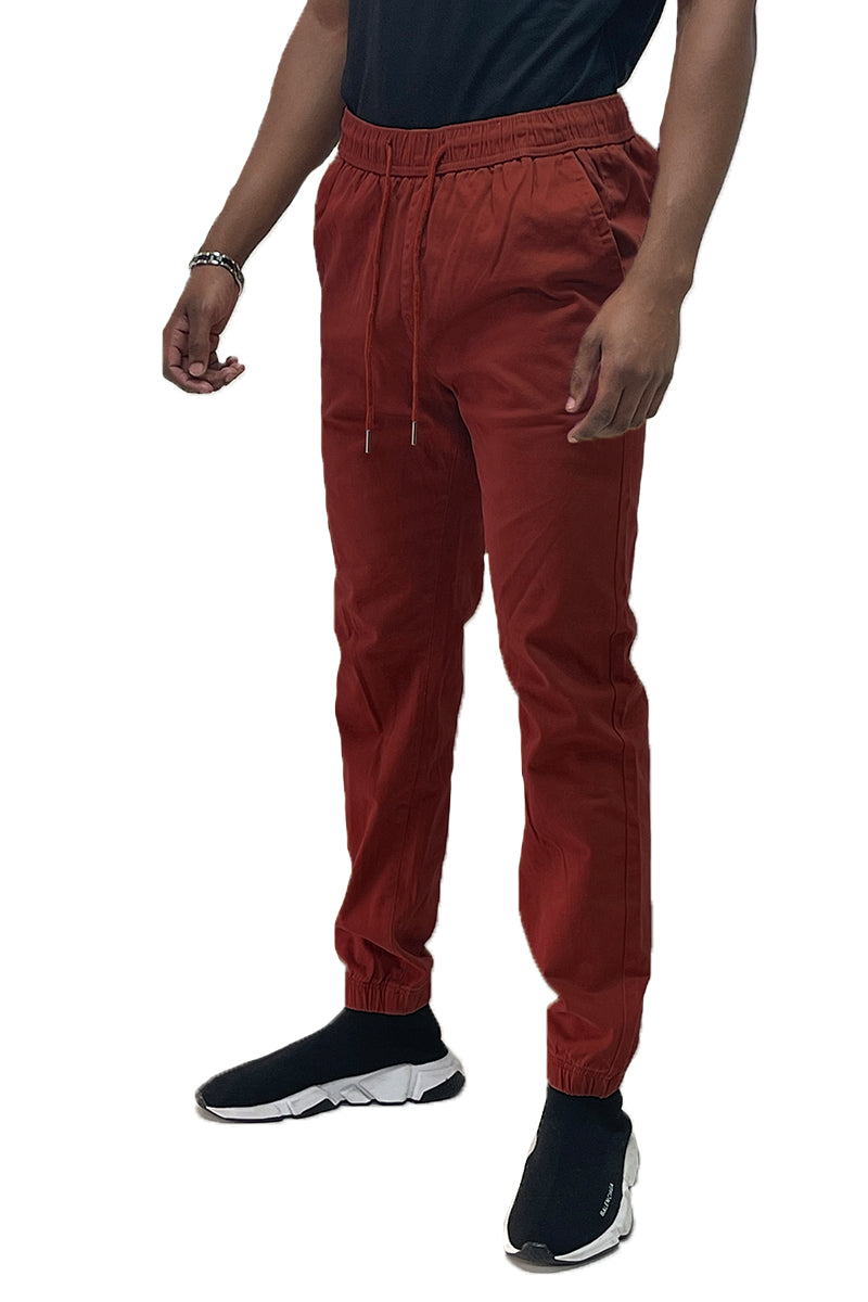 Deep Red Jogger Pants
