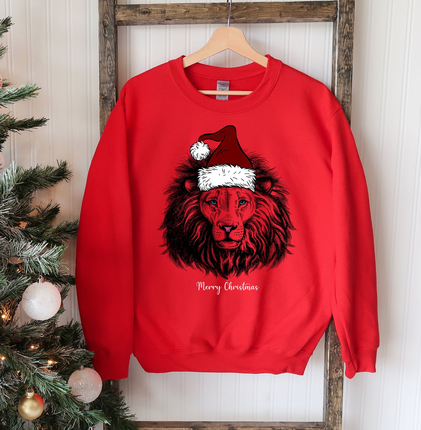 Roaring Sweatshirt for a Wild Christmas