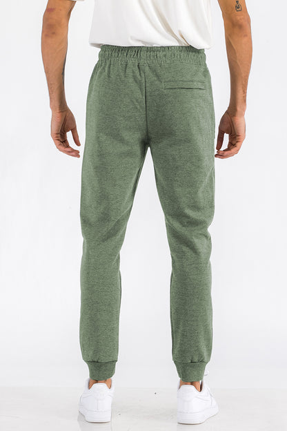 Urban Comfort Men's Heathered Cotton-Blend Sweatpants
