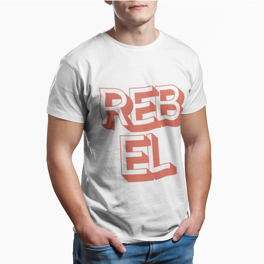 Classic Space Enthusiast: Men's Rebel Logo Cotton Tee