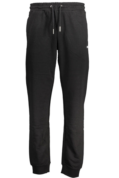 Fila Men's Athletic Cotton Trousers - Black, Comfortable & Stylish Sports Apparel