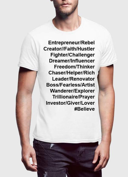 Ingredients of an Entrepreneur: Innovate, Lead, Thrive Men's T-shirt - Your Recipe for Success