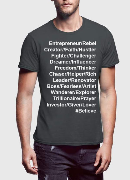 Ingredients of an Entrepreneur: Innovate, Lead, Thrive Men's T-shirt - Your Recipe for Success