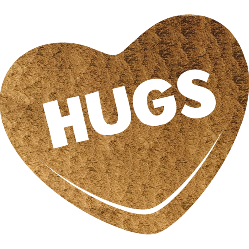 Hugs Candy Heart - Metal Wall Art
