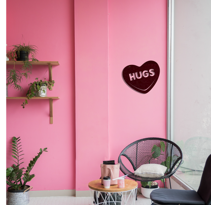 Hugs Candy Heart - Metal Wall Art