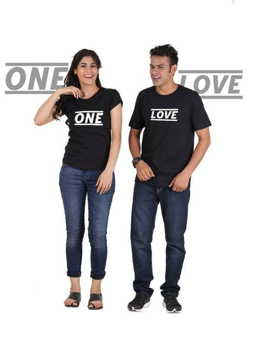 Timeless Love: "Soulmate Classic Couple's T-Shirt Black