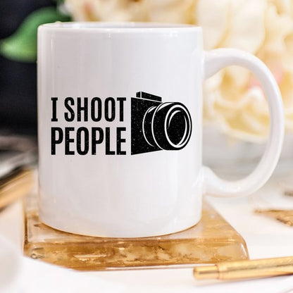 I Shoot People - Photographer's Humor 11oz Ceramic Coffee Mug