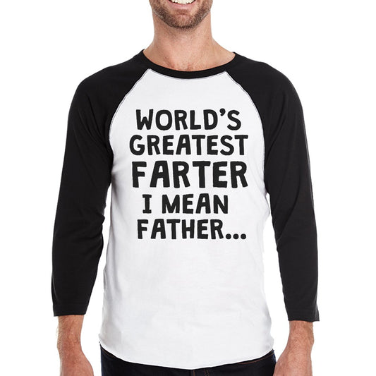 "Farter, I Mean Father" Men's Baseball Shirt