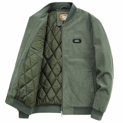 Elbow Patch Winter Jacket for Men: Cozy & Stylish