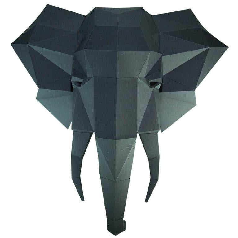 Elephant Head 3D Wall Art