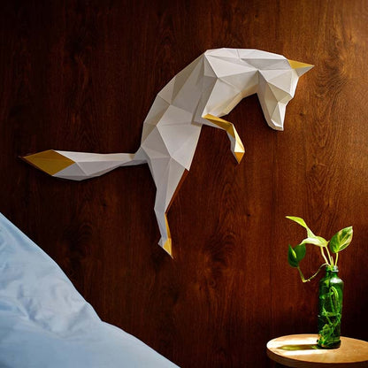 Fox Pounce 3D Wall Art