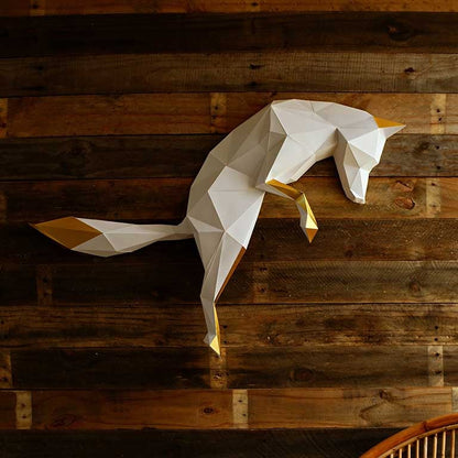 Fox Pounce 3D Wall Art