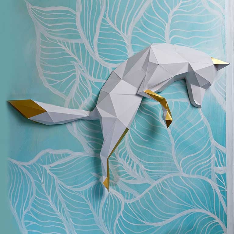 Fox Pounce 3D Wall Art