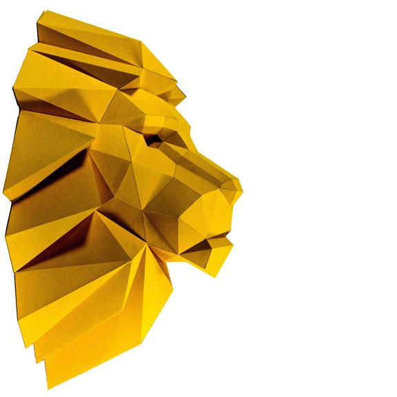 Lion Head 3D Wall Art Decor