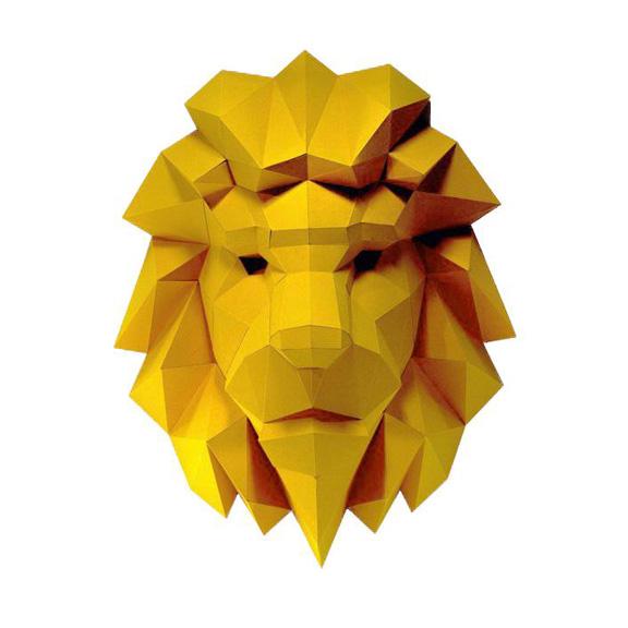 Lion Head 3D Wall Art Decor