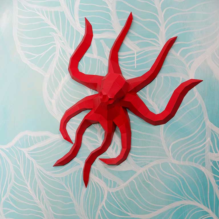 Octopus 3D Wall Art