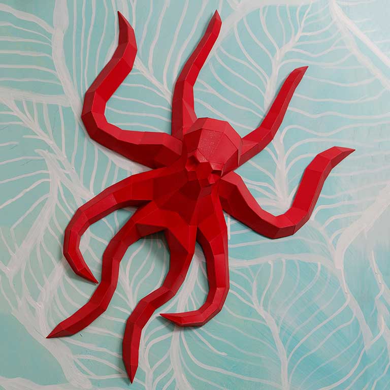 Octopus 3D Wall Art