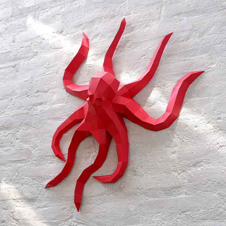 Octopus 3D Wall Art