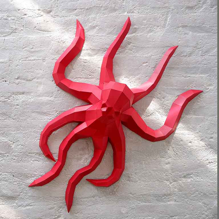 Octopus 3D Wall Art