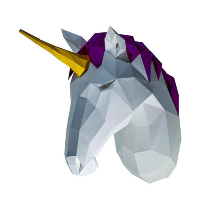 Unicorn Head Wall Papercraft