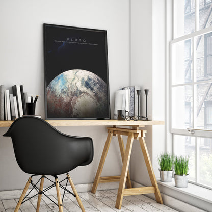 PLUTO Wall Poster: Admire the Mysteries of the Distant World