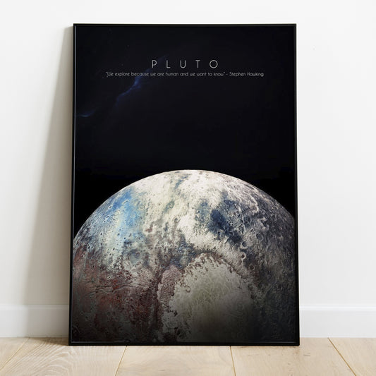 PLUTO Wall Poster: Admire the Mysteries of the Distant World