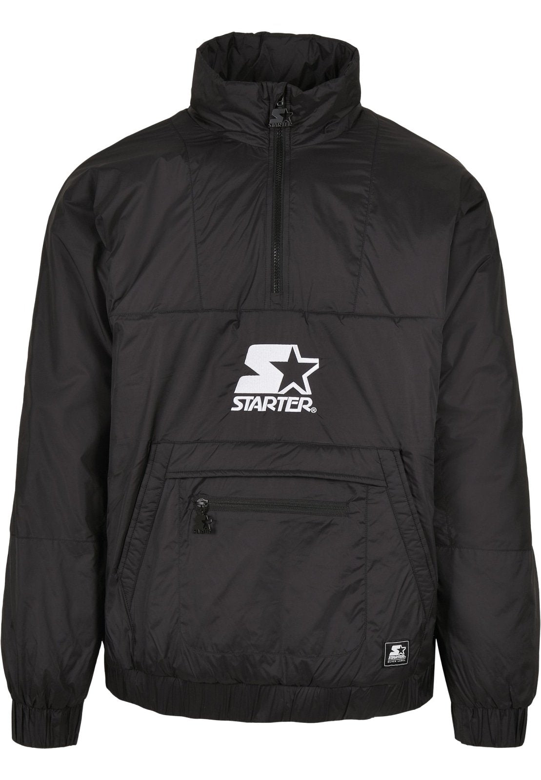 Sleek Resilience 'Starter' Black Windbreaker Jacket