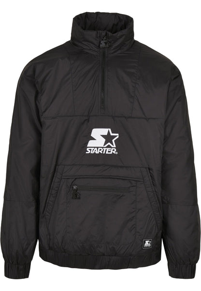 Sleek Resilience 'Starter' Black Windbreaker Jacket