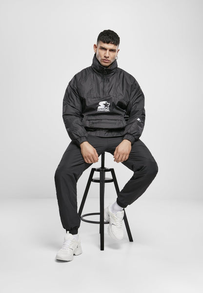 Sleek Resilience 'Starter' Black Windbreaker Jacket