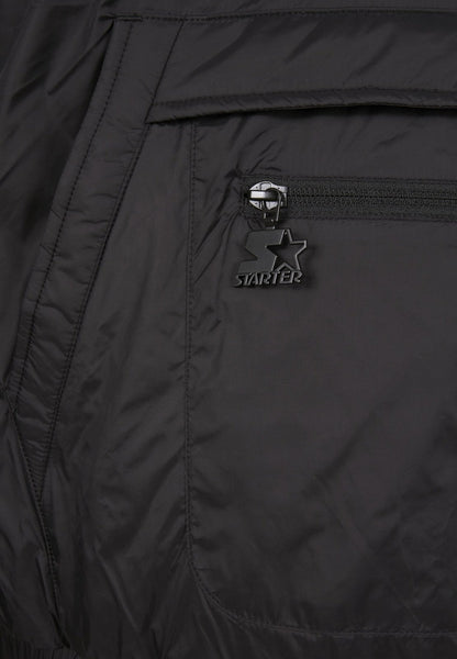 Sleek Resilience 'Starter' Black Windbreaker Jacket